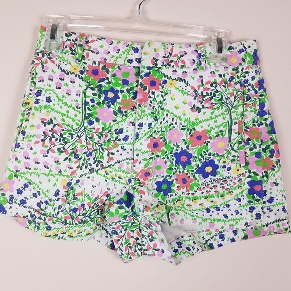Topshop Floral Shorts Size 4 - Picture 2 of 8